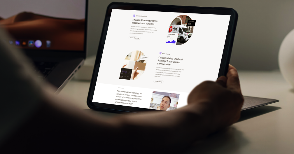 Visual representing ecommerce operations, fulfillment, or supply chain technology